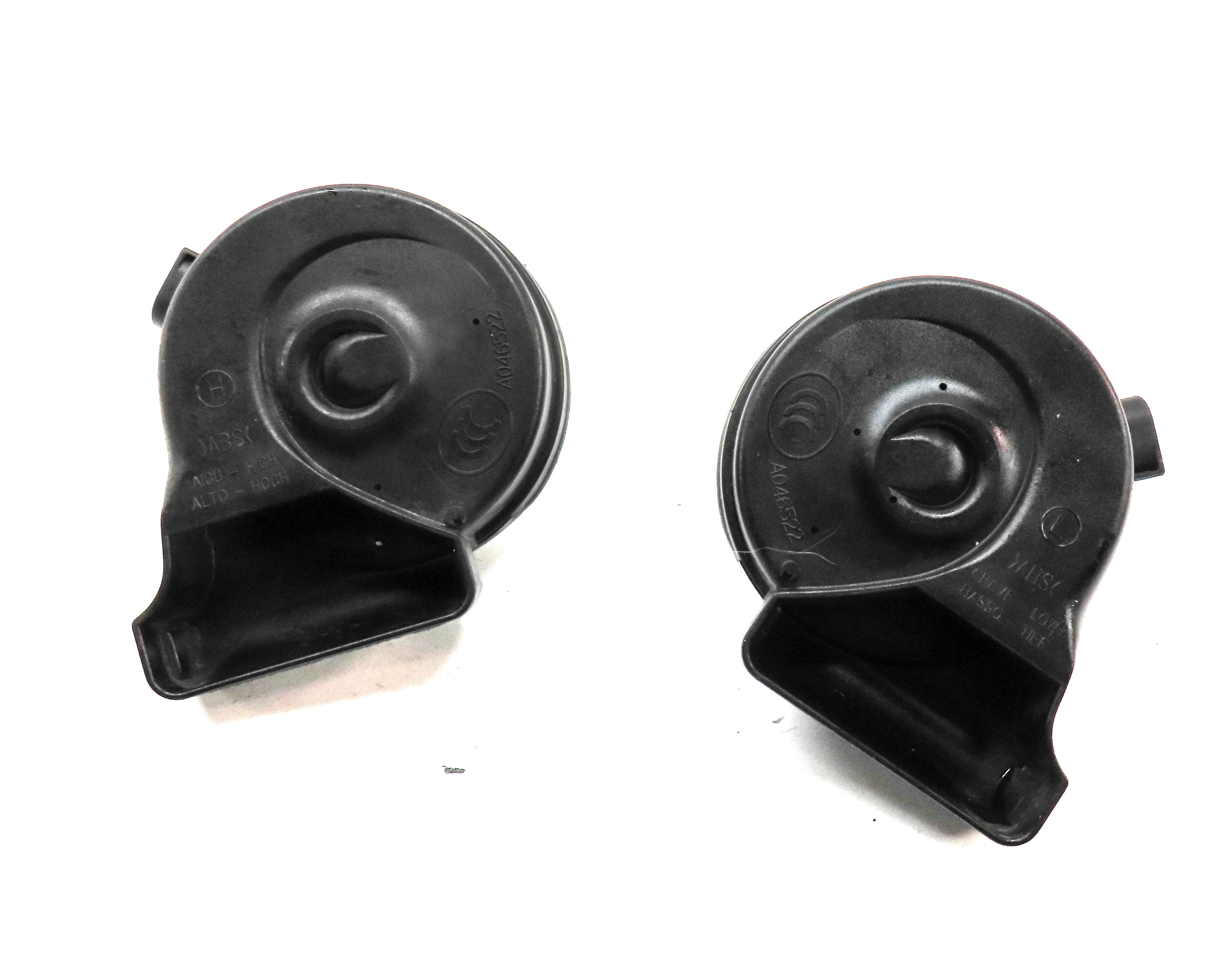 08-18 MERCEDES C E GLK CLS (W204 W207 W212 X204 C218) HIGH & LOW TONE HORN SET — exact item pictured